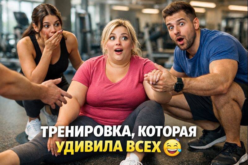 🏋️‍♀️ Смелый эксперимент в тренажёрном зале удивил ВСЕХ 😳