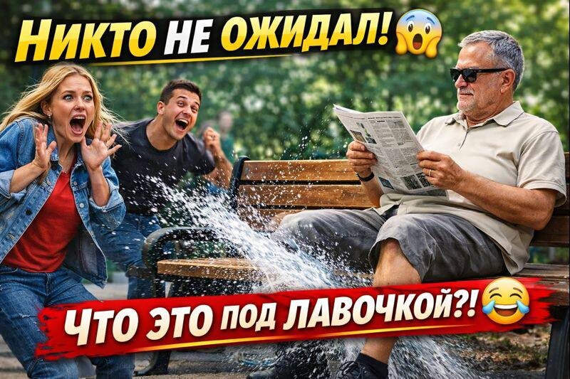 🤣 Просто читал газету… А потом случился ЭТОТ пранк 💦 Реакции прохожих бесценны