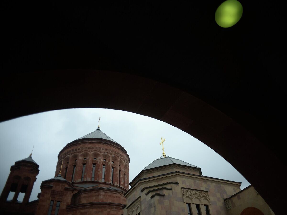    Кафедральный собор Армянской апостольской церкви на территории армянского культурно-храмового комплекса в Москве | © РИА Новости / Валерий Мельников