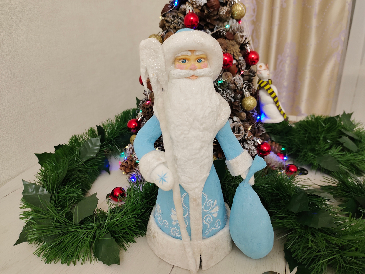 Мой первый большой ватный Дед Мороз