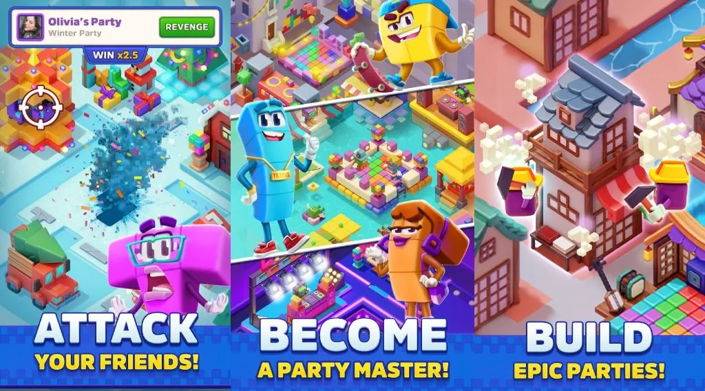 Официальный арт к игре «Tetris Block Party»