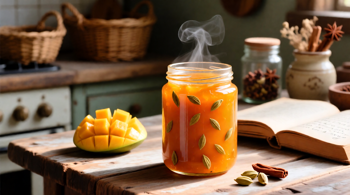 Манговое варенье с кардамоном