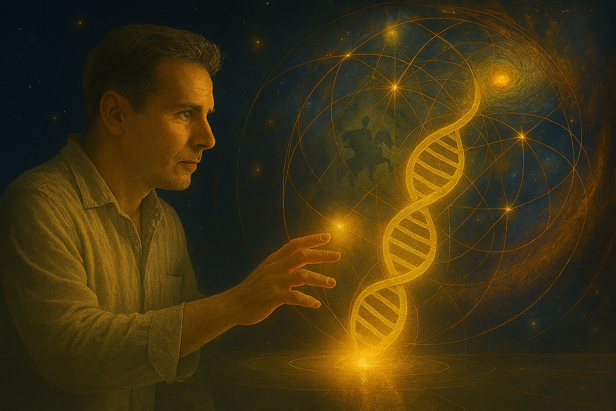 "Хроники Акаши: Как пишется сценарий будущего", иллюстрация создана сетью Копилот