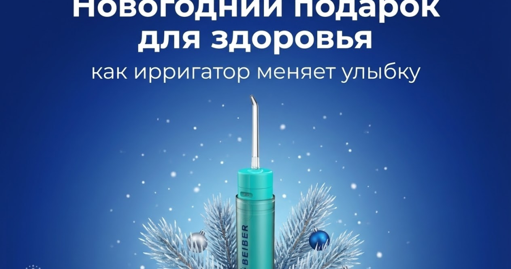 Новогодний подарок для здоровья: как ирригатор меняет улыбку