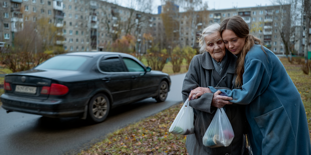 — Я не могу взять маму к себе, у меня ламинат новый и собака нервная, а ты всё равно дома сидишь! — заявила сестра, выгружая пожилую мать с