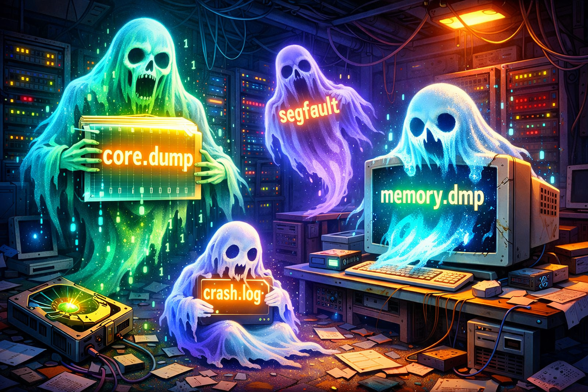 Файлы-призраки: core dumps и забытые дампы