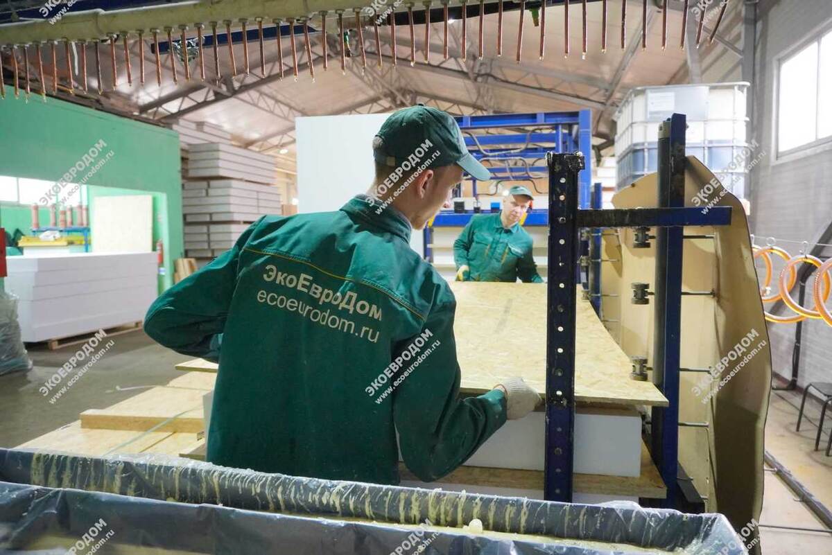 Все панели домокомплекта подготовлены и раскроены в заводских условиях