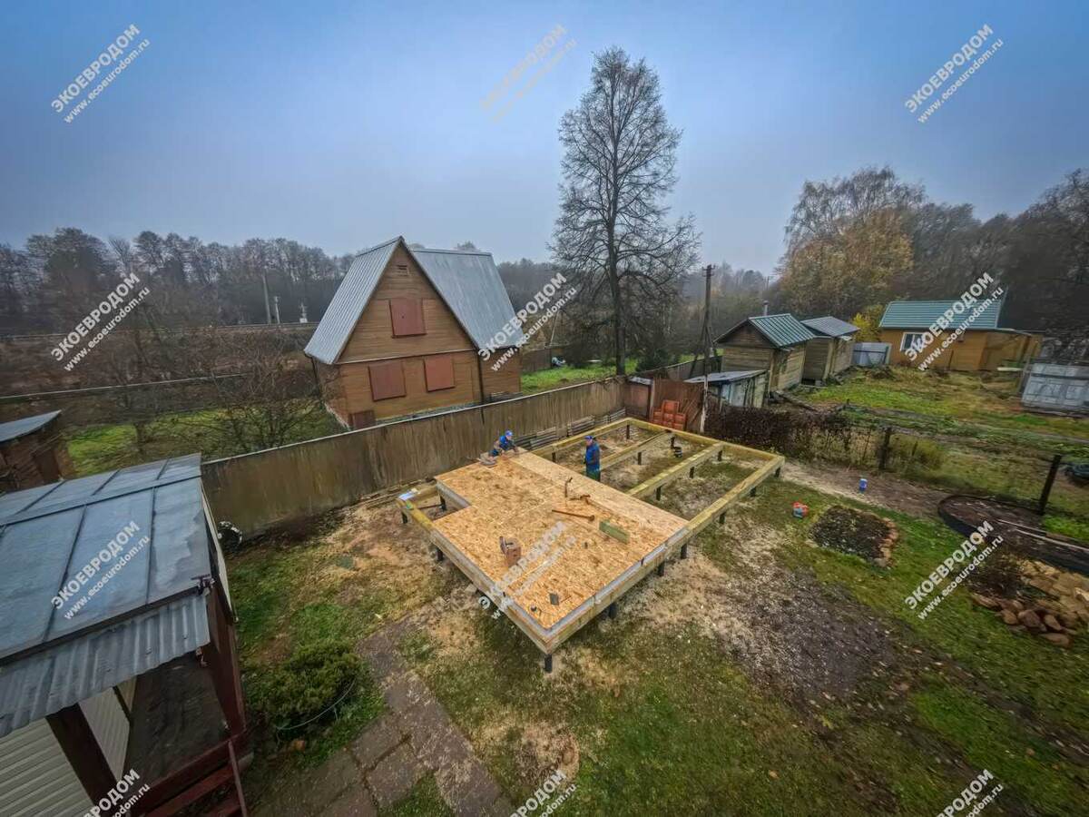 Монтаж фундамента