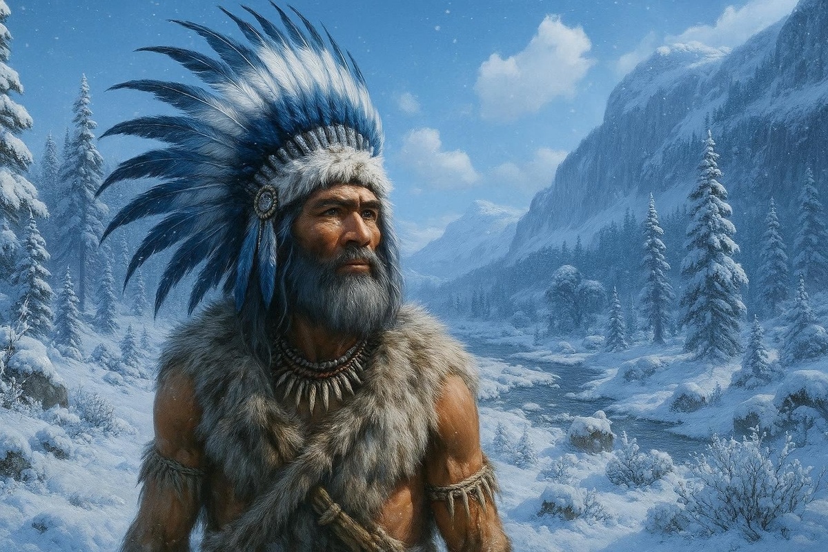 Так нейросеть DALL-E 3 изобразила кромаьнонца с перьями:)