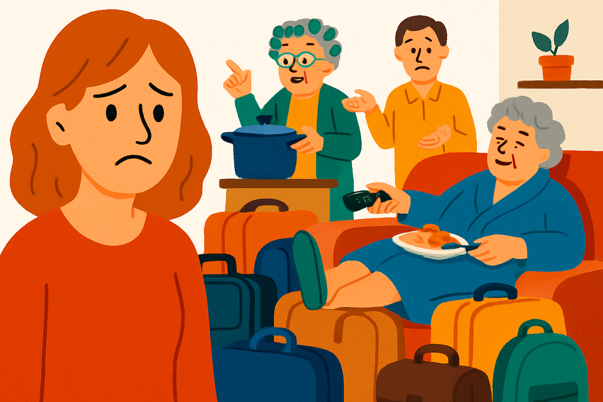 Свекровь и тётя Люба приехали на Новый год... и остались жить навсегда. Как выгнать гостей?