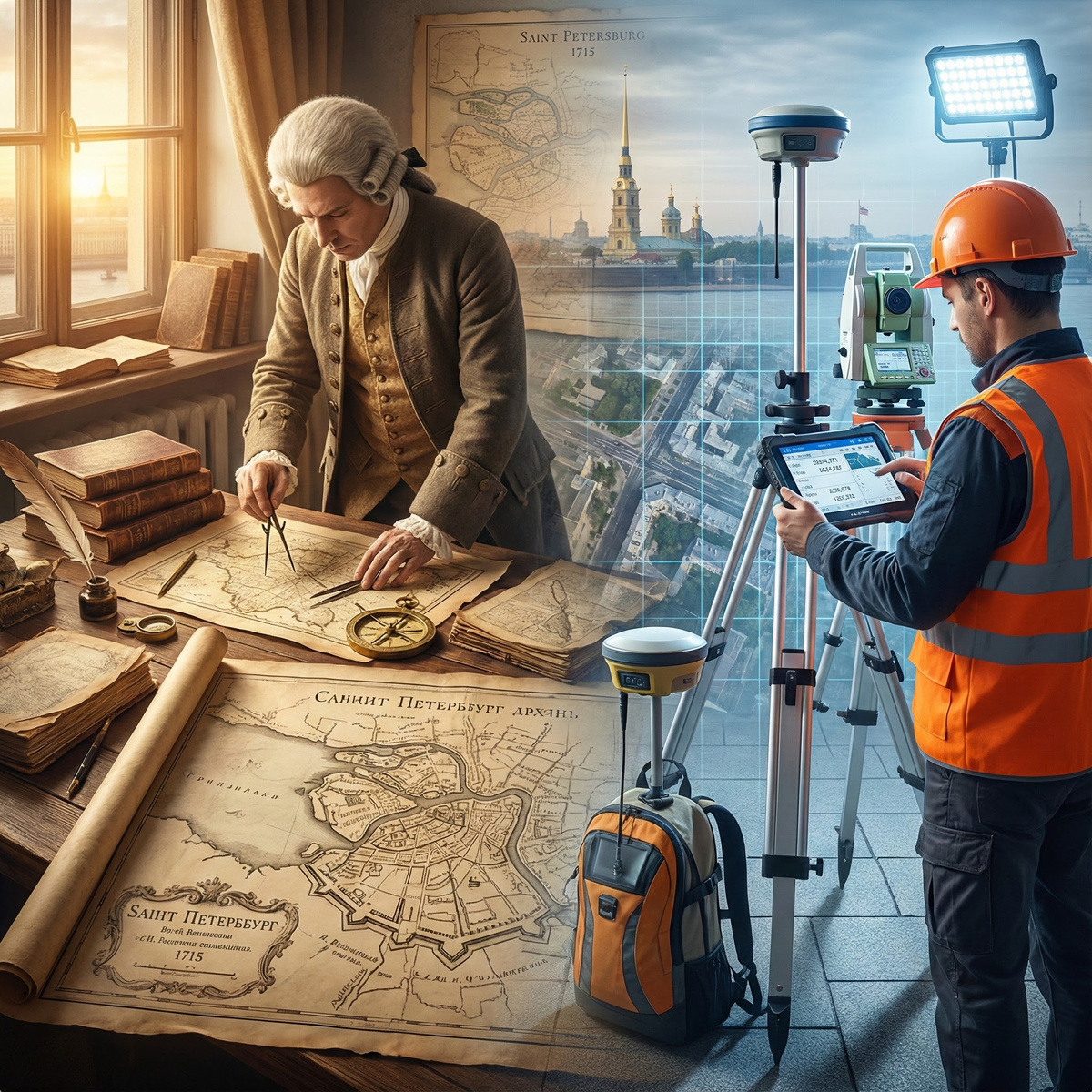 План Санкт-Петербурга 1715 года