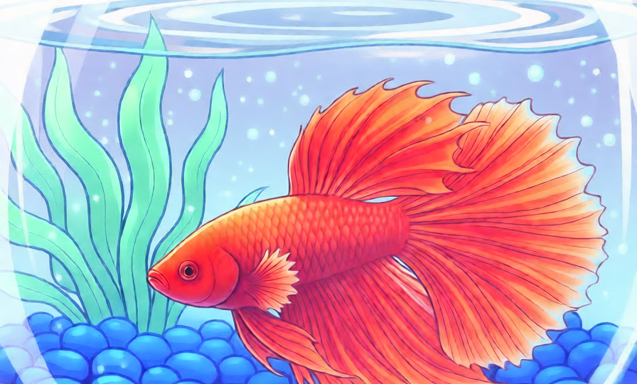 Аквариум для петушка или как Апогентон Эхинодорович рыбку спасал