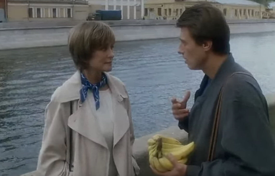 С Анатолием Лобоцким в фильме "Зависть богов". Реж. В.Меньшов, 2000 г.