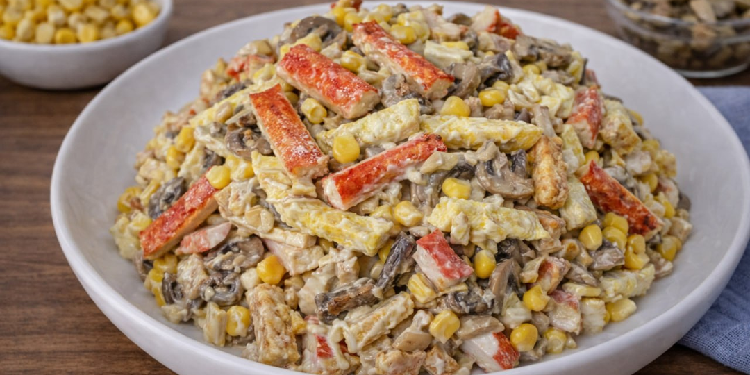 Салат «Загадка» — простой состав, а вкус удивляет с первой вилки