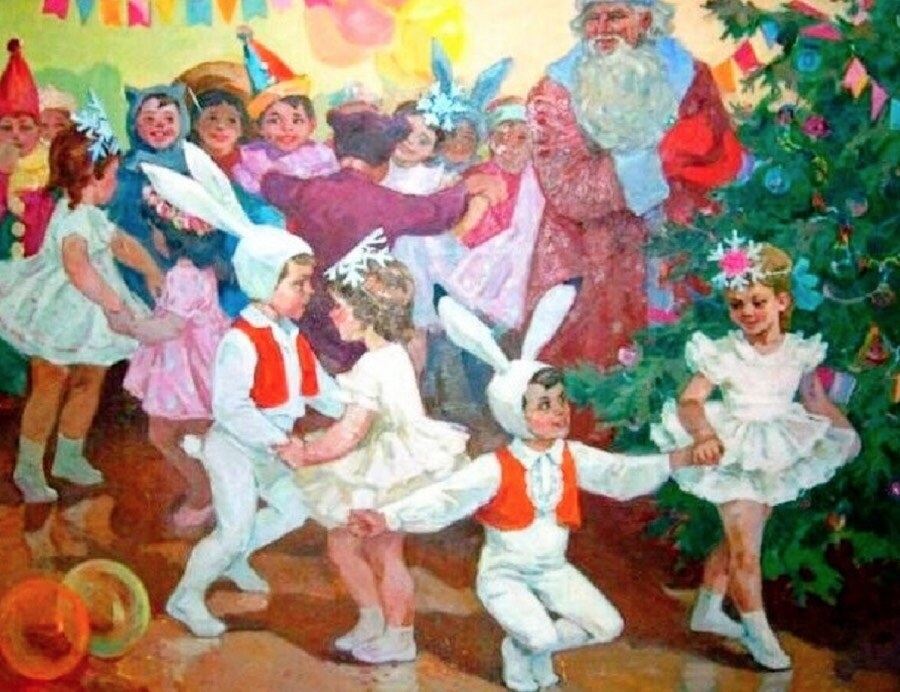 Вера Максимушкина «Новогодний утренник», 1970-е