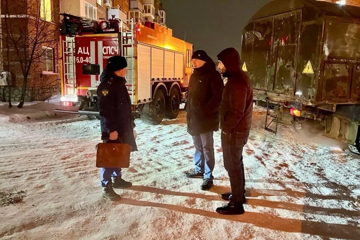    Из-за повреждённого кабеля хабаровчане остались без света и отопления