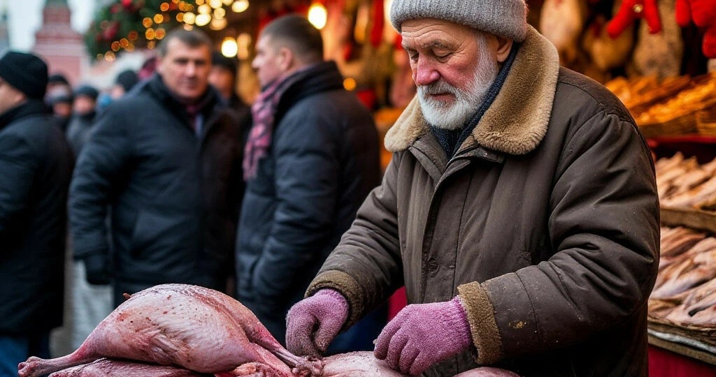 Кто победит в этой битве:гусь с яблоками или карп в ванной?