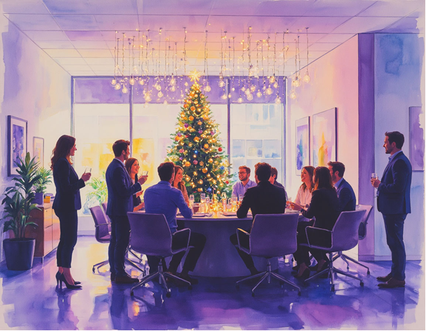У нас корпоратив! До Нового года осталось 5 дней