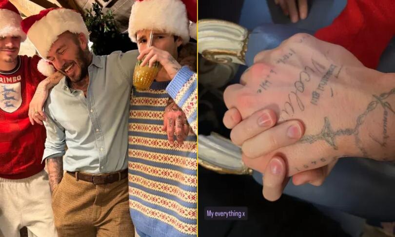    Источник: Социальные сети | Рождество Бекхэмов (без Бруклина)