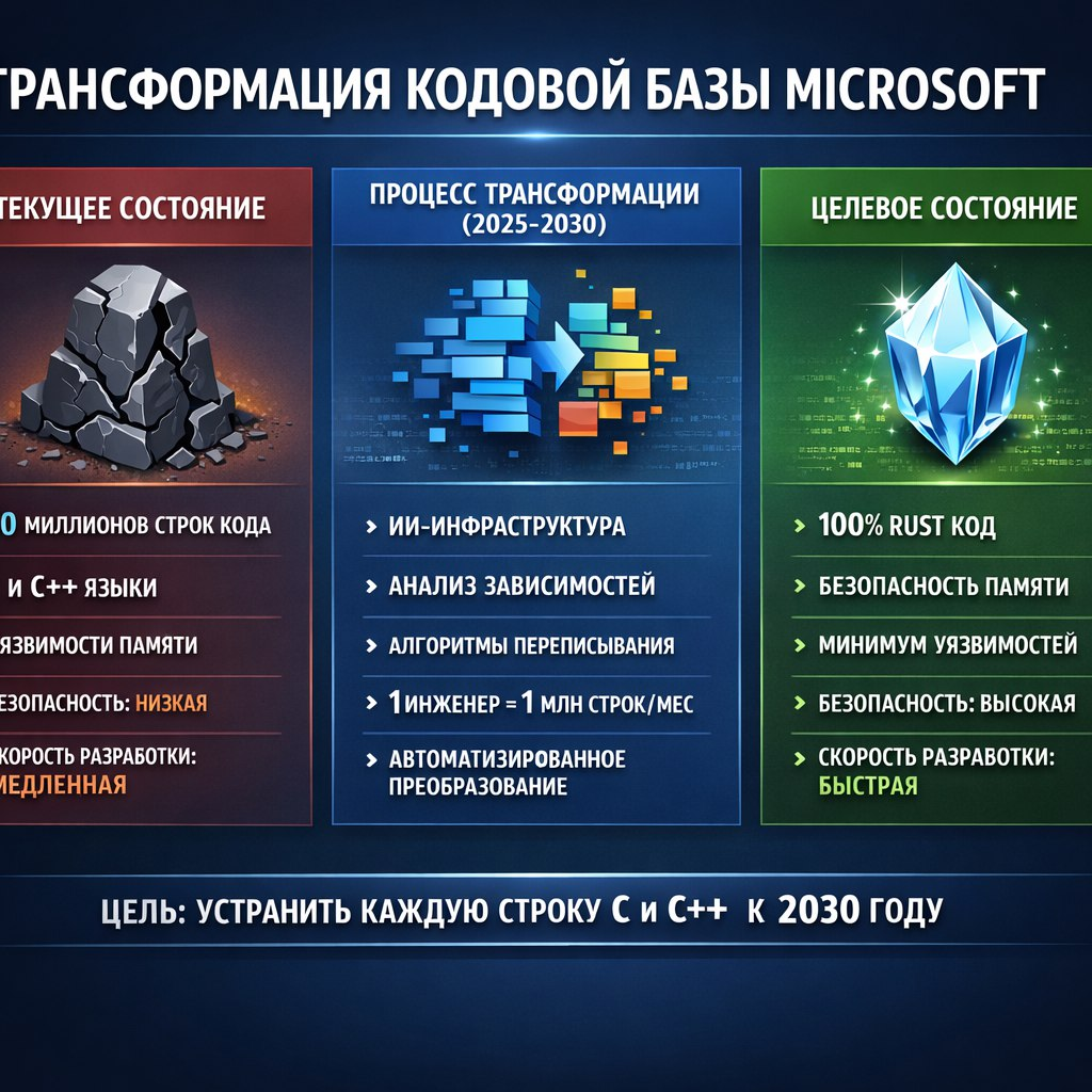 Инфографика-сравнение показывающая процесс трансформации кода.