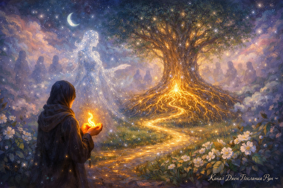 Зов Матери Рода и руны пути
Онлайн гадание на рунах: Мать Рода ведёт к Древу Рода, а тени предков напоминают, что связь с Родом жива. Бесплатное гадание о знаках судьбы, поддержке Рода и родовой силе, которую Вы готовы принять.