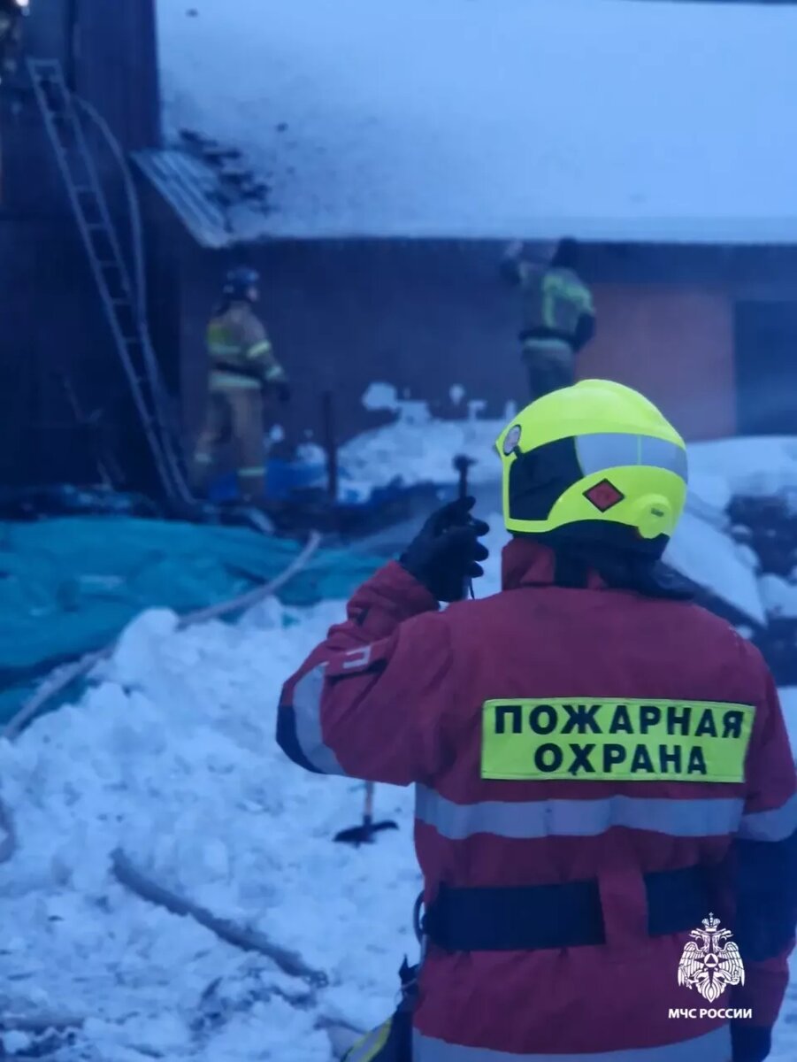    Пожар на турбазе "Юность" в Республике Алтай. Источник: ГУ МЧС России по Республике Алтай