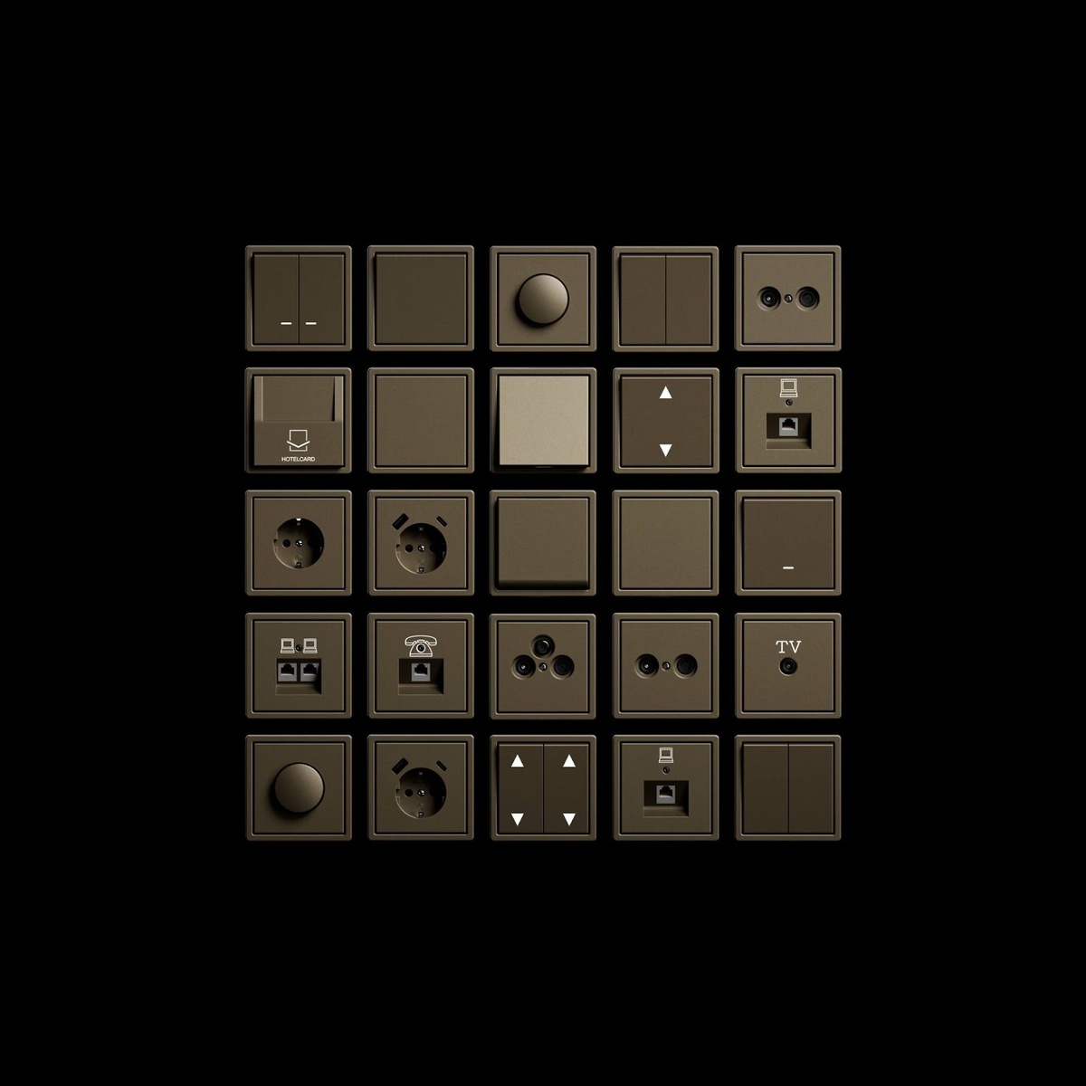 Например, серия FD от Jasmart — это тонкие рамки, надежные механизмы и негорючий пластик