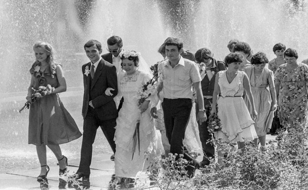 Советская студенческая свадьба. Фото из открытого доступа