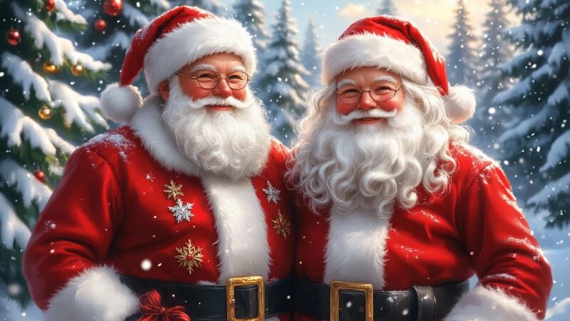     Дед мороз и Санта Клаус Алиса ai