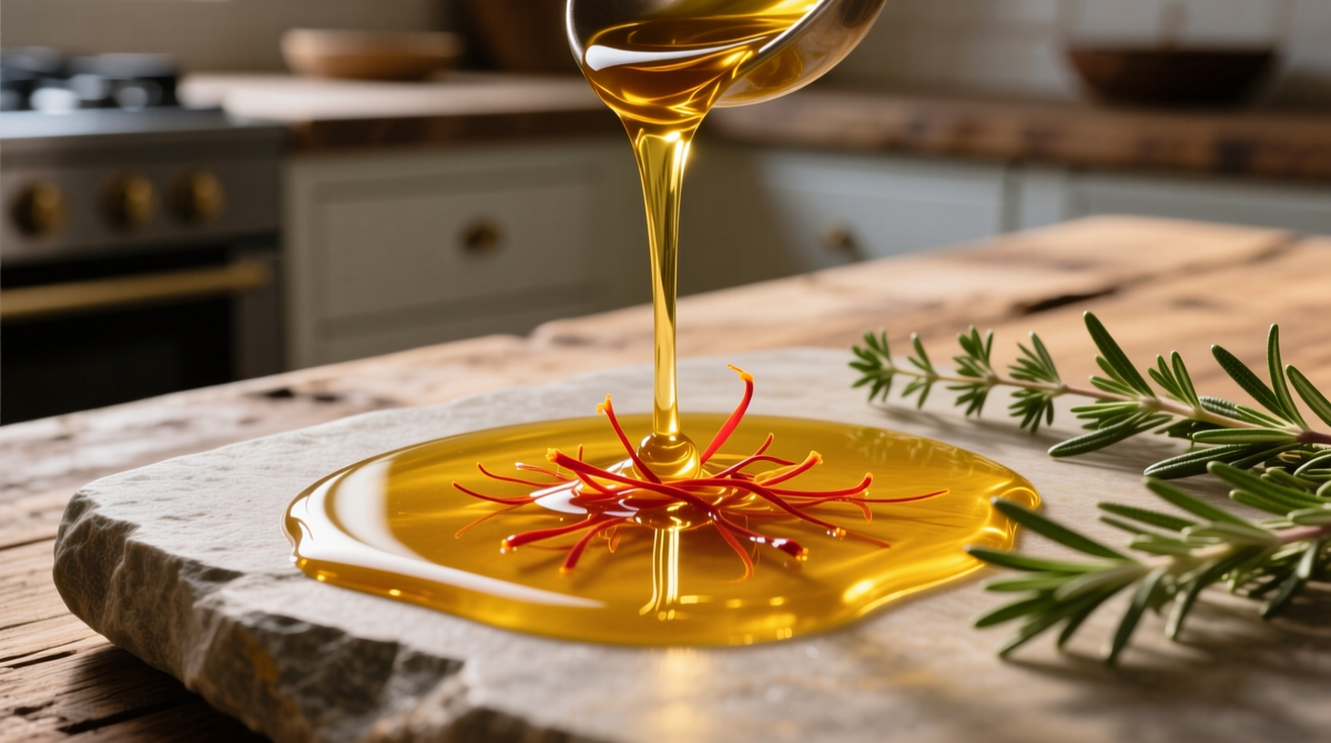 Шафрановый маринад на оливковом масле