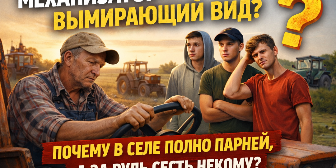 Механизатор — вымирающий вид: Почему в селе полно парней, а за руль сесть некому?