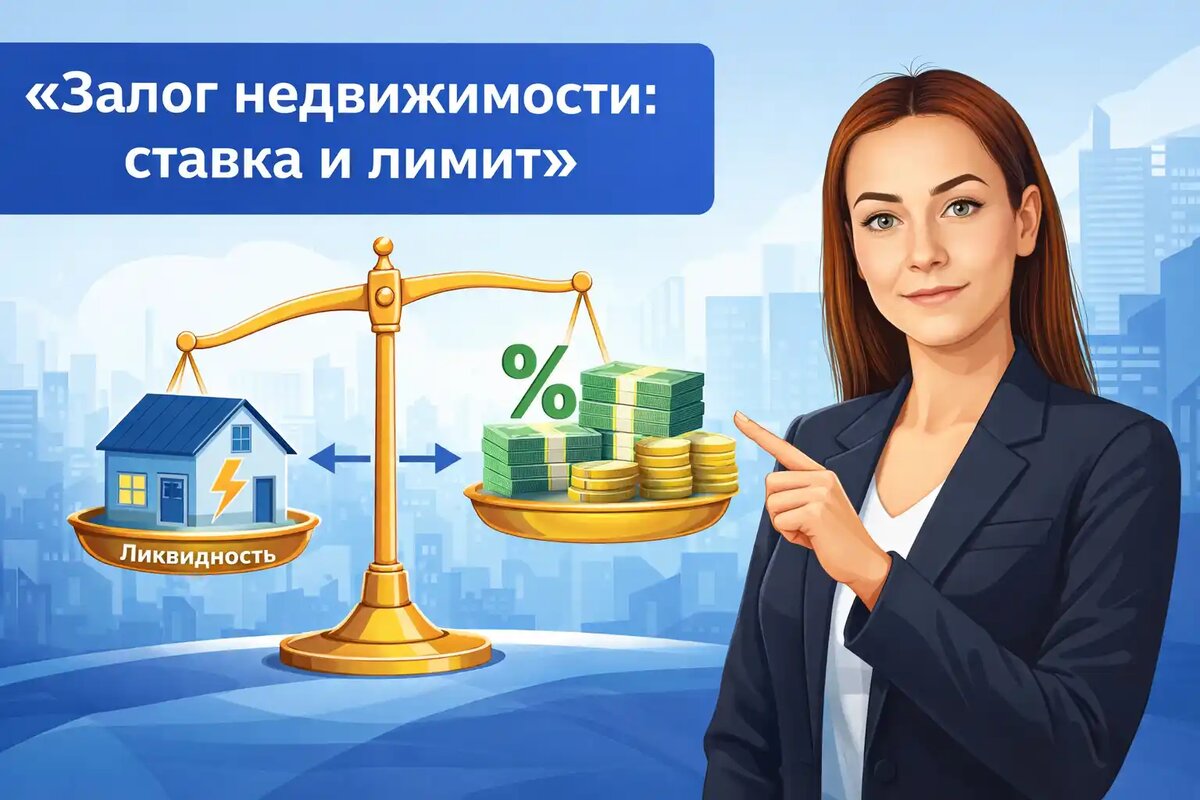    Как ликвидность недвижимости влияет на процентную ставку и максимальный лимит кредита под залог Юлия Сергеевна Рослякова