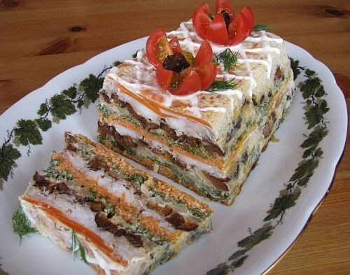 Рыбный торт