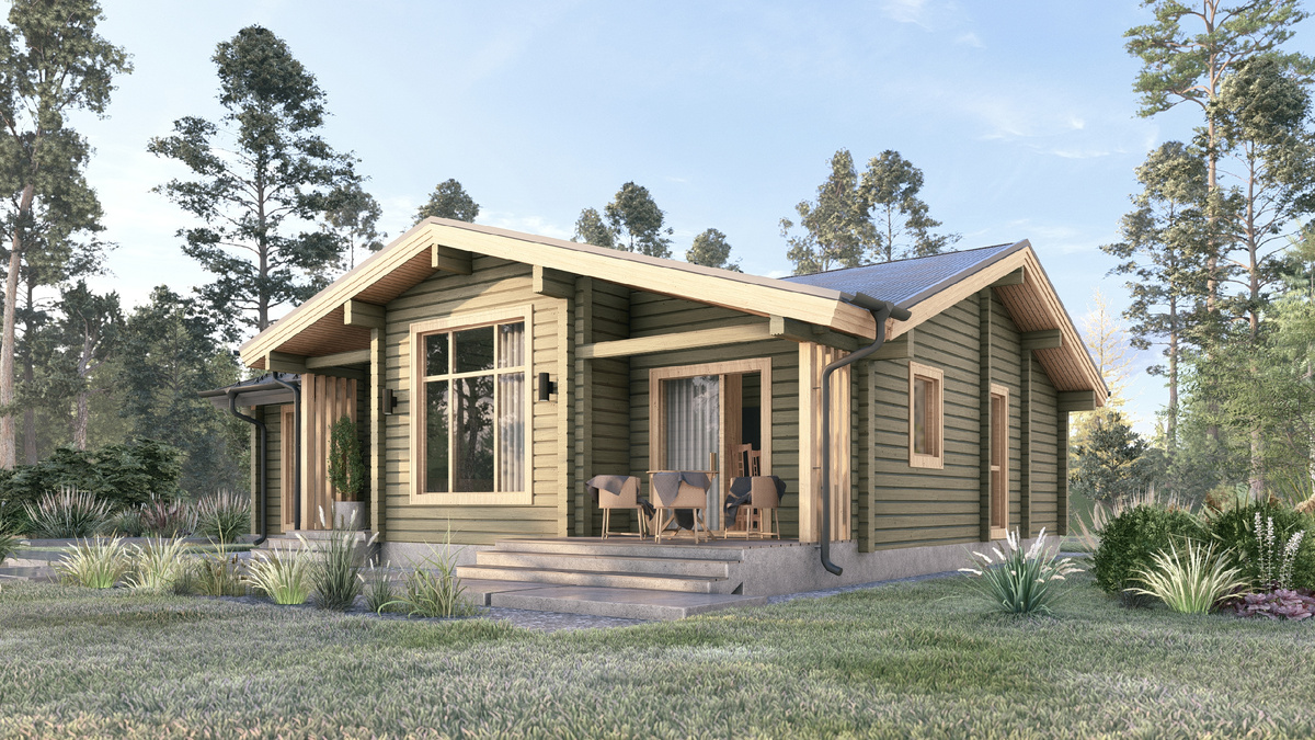 Дом из клееного бруса Олива от компании АСК ХОУМ