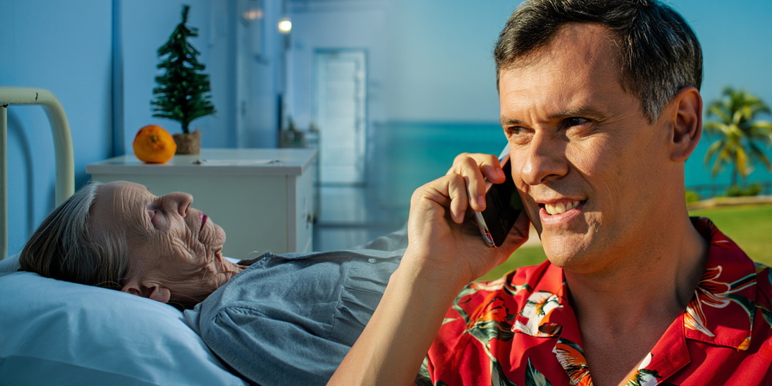 — Мы в Таиланде, у нас пробки, — врал сын по телефону. Он не знал, что мать уже сутки не дышит