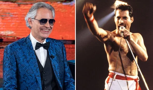 Андреа Бочелли и Фредди Меркьюри