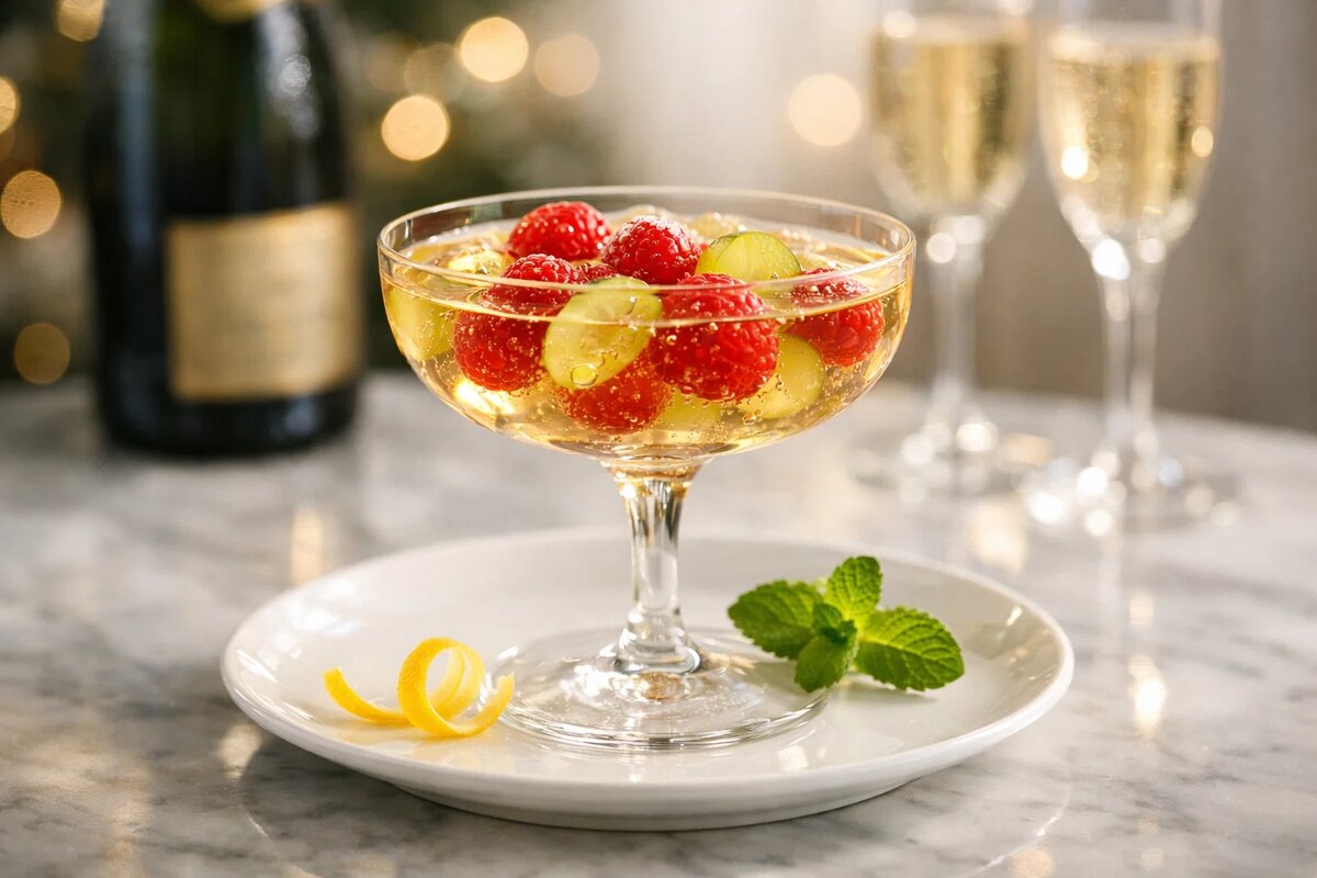 Желе из шампанского