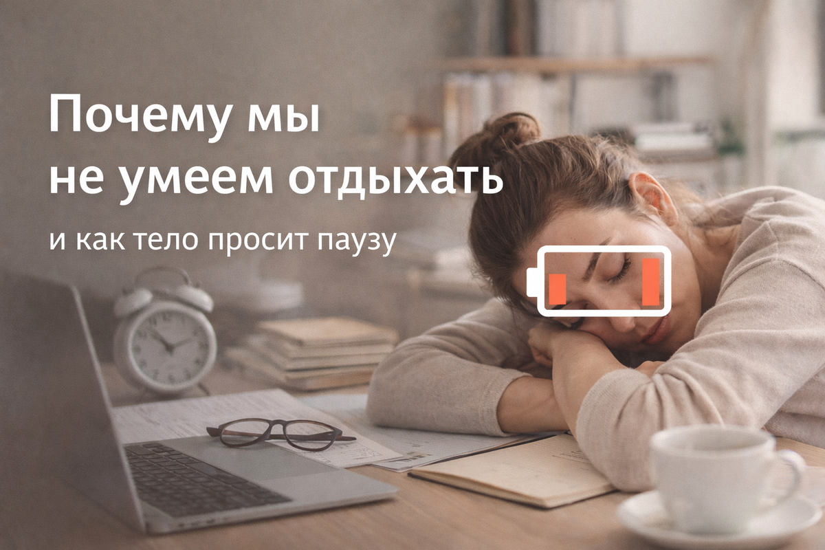 Почему мы не умеем отдыхать — и как тело просит паузу