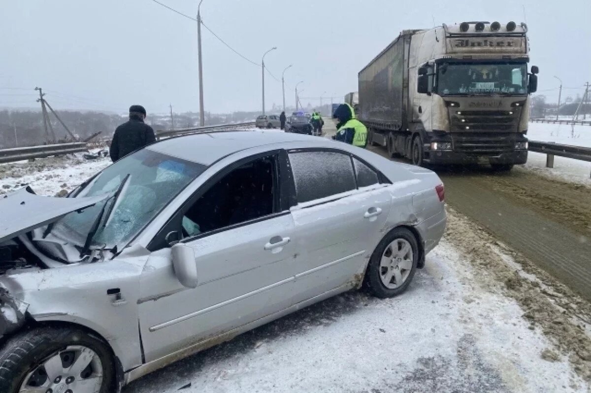    Пять авто столкнулись на трассе в границах Мокшанского района под Пензой