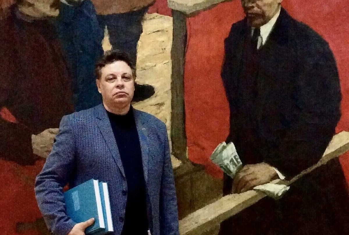 Евгений Турунов в художественном музее на Ленина, 5. Иркутск, 2018.
Из архива Е. Турунова