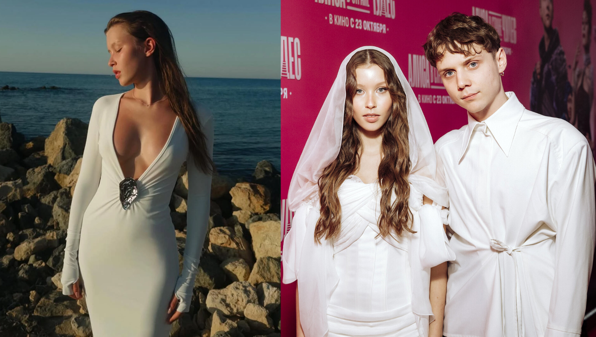 16-летнюю Анну уже не в первы раз осуждают за излишне откровенные для ее возраста наряды / Анна с певцом Ваней Дмитриенко 