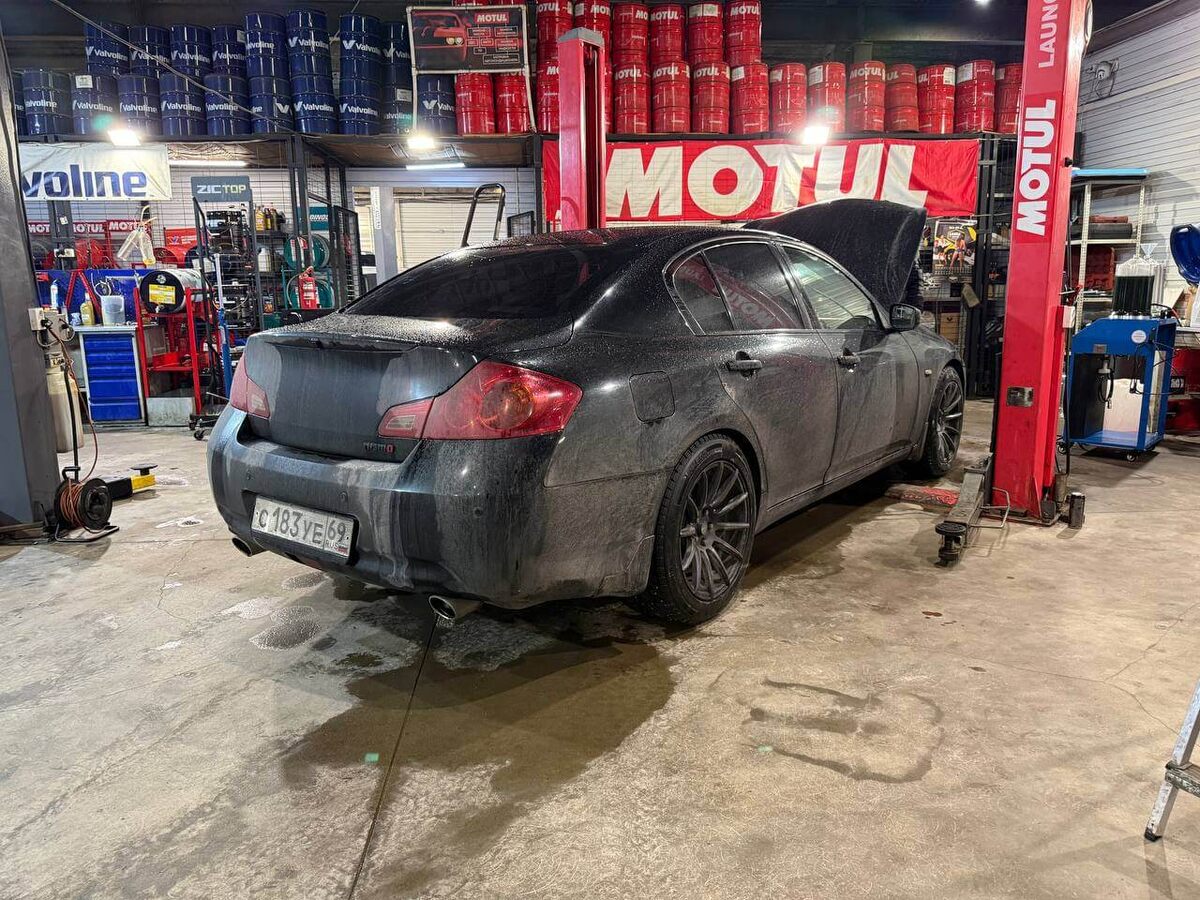 Замена охлаждающей жидкости Infiniti G25