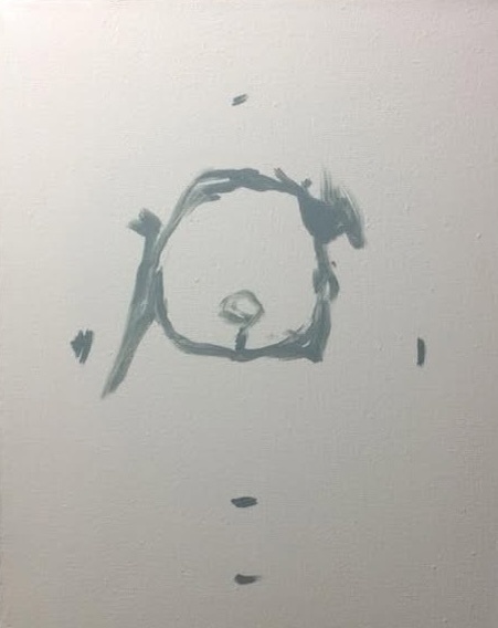 Холст, масло, 2018. Разметка, так сказать, холста. От руки.