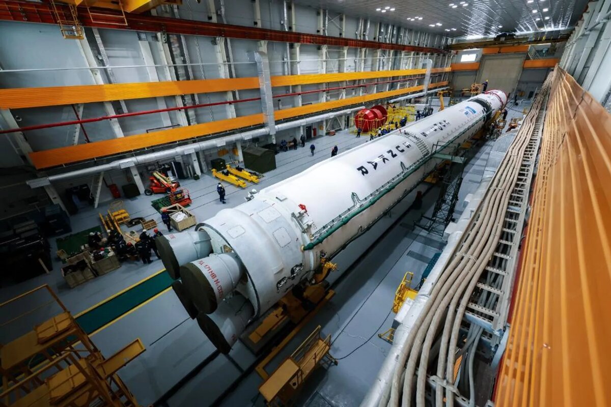 Подготовка к первому пуску ракеты "Союз 5/Сункар" с комплекса "Байтерек" на Байконуре
© Photo : Министерство искусственного интеллекта и цифрового развития Казахстана