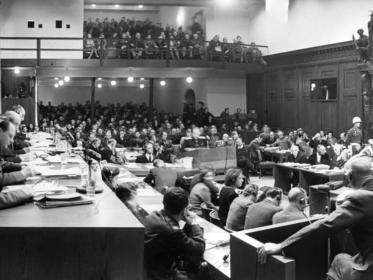    Одно из заседаний Международного военного трибунала | © РИА Новости / Виктор Кинеловский