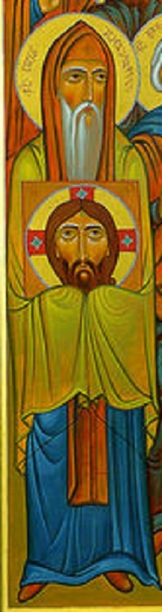 Преподобный Антоний Марткопский. Современная икона.