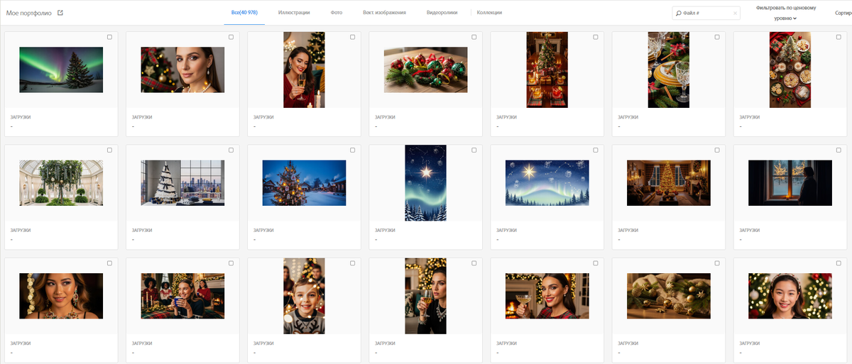 Сегодня в моем профиле на adobe stock около 40 тысяч изображений.