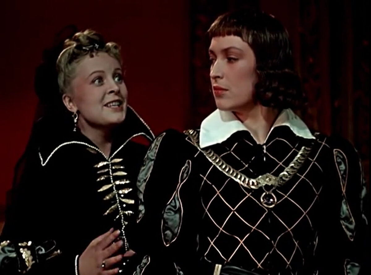 Сцена из х/ф "Двенадцатая ночь". Реж.Я.Фрид. 1955 г.