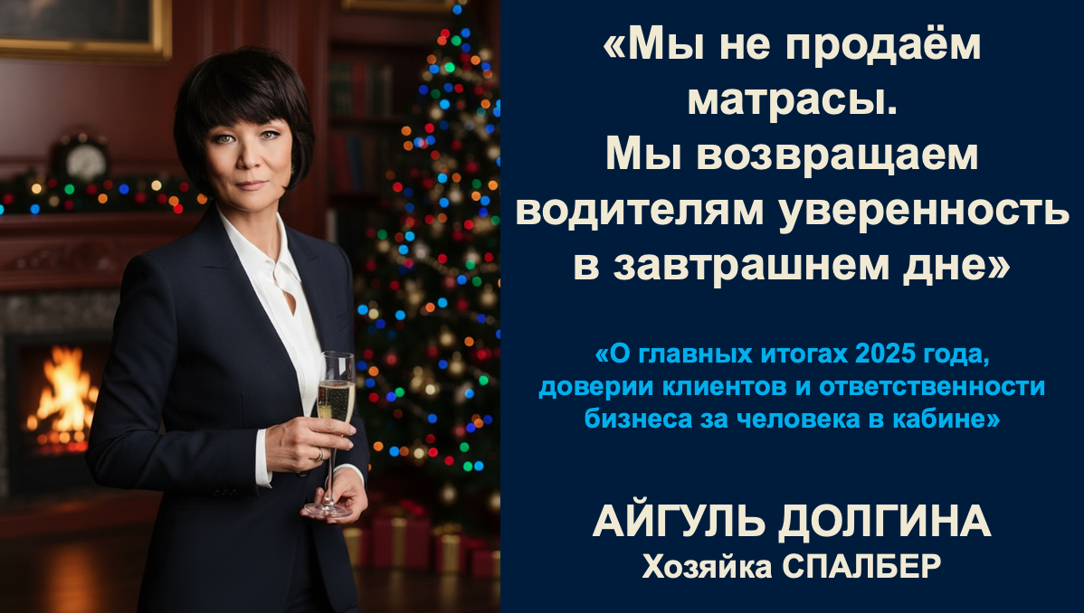 Хозяйка СПАЛБЕР Айгуль Долгина о главных итогах 2025 года, доверии клиентов и ответственности бизнеса за человека в кабине. Фото СПАЛБЕР.