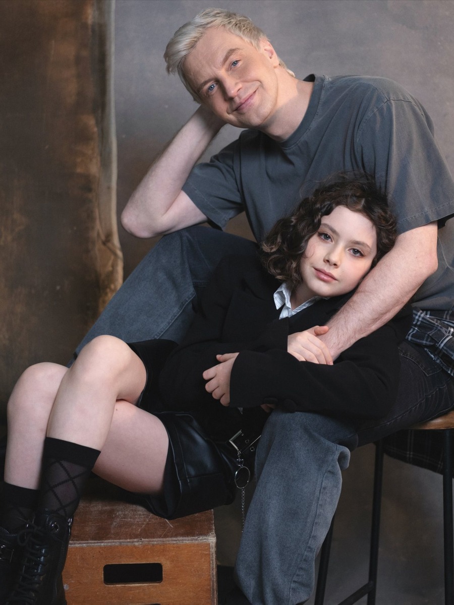 Алексей Гоман с дочерью Александриной